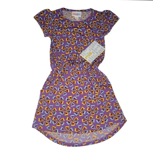 LuLaRoe Kids Mae Dress Retired Style Pockets NWT - Picture 1 of 10
